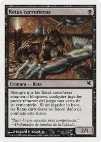 Carrion Rats (Spanish) - "Ratas carroneras" (A41) - Magic Encyclopedia 2005 (Salvat/Hachette) - Magic: The Gathering card