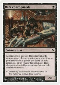Carrion Rats (French) - "Rats charognards" (A53) - Magic Encyclopedia 2005 (Salvat/Hachette) - Magic: The Gathering card