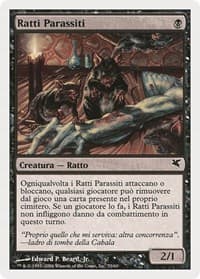 Carrion Rats (Italian) - "Ratti Parassiti" (A53) - Magic Encyclopedia 2005 (Salvat/Hachette) - Magic: The Gathering card