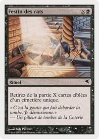 Rats' Feast (French) - "Festing des rats" (A55) - Magic Encyclopedia 2005 (Salvat/Hachette) - Magic: The Gathering card