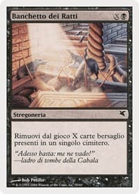 Rats' Feast (Italian) - "Banchetto dei Ratti" (A55) - Magic Encyclopedia 2005 (Salvat/Hachette) - Magic: The Gathering card