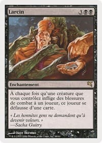 Larceny (French) - "Larcin" - Magic Encyclopedia 2005 (Salvat/Hachette) - Magic: The Gathering card