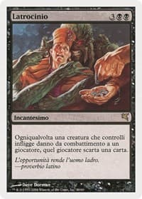 Larceny (Italian) - "Latrocinio" - Magic Encyclopedia 2005 (Salvat/Hachette) - Magic: The Gathering card