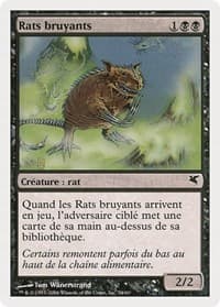 Chittering Rats (French) - "Rats bruyants" (A54) - Magic Encyclopedia 2005 (Salvat/Hachette) - Magic: The Gathering card