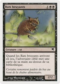 Chittering Rats (French) - "Rats bruyants" (A19) - Magic Encyclopedia 2005 (Salvat/Hachette) - Magic: The Gathering card