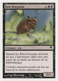 Chittering Rats (French) - "Rats bruyants" (A5) - Magic Encyclopedia 2005 (Salvat/Hachette) - Magic: The Gathering card