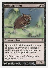 Chittering Rats (Italian) - "Ratti Squittenti" (A54) - Magic Encyclopedia 2005 (Salvat/Hachette) - Magic: The Gathering card