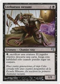 Nezumi Bone-Reader (Spanish) - "Leehuesos nezumi" - Magic Encyclopedia 2005 (Salvat/Hachette) - Magic: The Gathering card