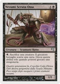 Nezumi Bone-Reader (Italian) - "Nezumi Scruta-Ossa" - Magic Encyclopedia 2005 (Salvat/Hachette) - Magic: The Gathering card