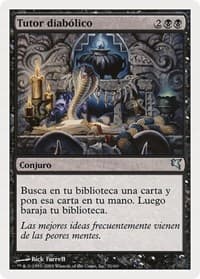 Diabolic Tutor (Spanish) - "Tutor diabolico" - Magic Encyclopedia 2005 (Salvat/Hachette) - Magic: The Gathering card