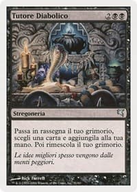 Diabolic Tutor (Italian) - "Tutore Diabolico" - Magic Encyclopedia 2005 (Salvat/Hachette) - Magic: The Gathering card
