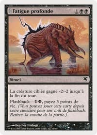 Crippling Fatigue (French) - "Fatigue profonde" (A30) - Magic Encyclopedia 2005 (Salvat/Hachette) - Magic: The Gathering card
