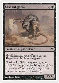 Dirty Wererat (French) - "Sale rat-garou" (A31) - Magic Encyclopedia 2005 (Salvat/Hachette) - Magic: The Gathering card