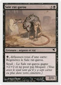 Dirty Wererat (French) - "Sale rat-garou" (A7) - Magic Encyclopedia 2005 (Salvat/Hachette) - Magic: The Gathering card