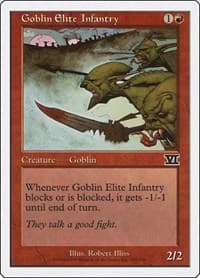 Goblin Elite Infantry - Classic Sixth Edition - Magic: The Gathering card