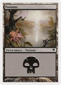Swamp (Spanish) - "Pantano" (A9) - Magic Encyclopedia 2005 (Salvat/Hachette) - Magic: The Gathering card