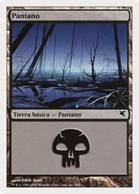 Swamp (Spanish) - "Pantano" (F9) - Magic Encyclopedia 2005 (Salvat/Hachette) - Magic: The Gathering card