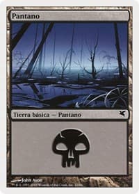 Swamp (Spanish) - "Pantano" (A10) - Magic Encyclopedia 2005 (Salvat/Hachette) - Magic: The Gathering card