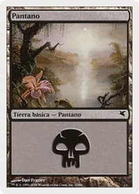 Swamp (Spanish) - "Pantano" (F10) - Magic Encyclopedia 2005 (Salvat/Hachette) - Magic: The Gathering card