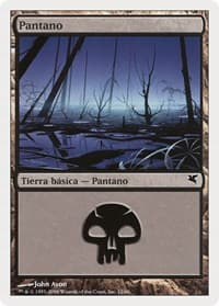 Swamp (Spanish) - "Pantano" (E12) - Magic Encyclopedia 2005 (Salvat/Hachette) - Magic: The Gathering card
