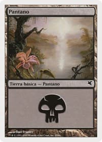 Swamp (Spanish) - "Pantano" (A20) - Magic Encyclopedia 2005 (Salvat/Hachette) - Magic: The Gathering card