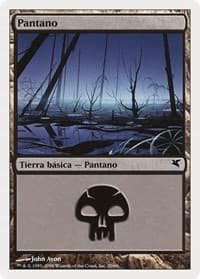 Swamp (Spanish) - "Pantano" (F20) - Magic Encyclopedia 2005 (Salvat/Hachette) - Magic: The Gathering card