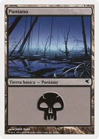 Swamp (Spanish) - "Pantano" (A21) - Magic Encyclopedia 2005 (Salvat/Hachette) - Magic: The Gathering card