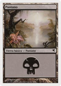 Swamp (Spanish) - "Pantano" (F21) - Magic Encyclopedia 2005 (Salvat/Hachette) - Magic: The Gathering card