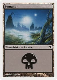 Swamp (Spanish) - "Pantano" (A23) - Magic Encyclopedia 2005 (Salvat/Hachette) - Magic: The Gathering card