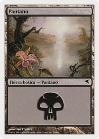 Swamp (Spanish) - "Pantano" (A24) - Magic Encyclopedia 2005 (Salvat/Hachette) - Magic: The Gathering card