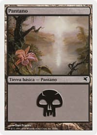 Swamp (Spanish) - "Pantano" (A35) - Magic Encyclopedia 2005 (Salvat/Hachette) - Magic: The Gathering card