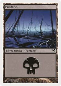 Swamp (Spanish) - "Pantano" (A36) - Magic Encyclopedia 2005 (Salvat/Hachette) - Magic: The Gathering card
