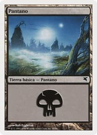 Swamp (Spanish) - "Pantano" (D45) - Magic Encyclopedia 2005 (Salvat/Hachette) - Magic: The Gathering card