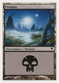 Swamp (Spanish) - "Pantano" (A46) - Magic Encyclopedia 2005 (Salvat/Hachette) - Magic: The Gathering card