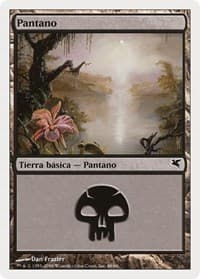 Swamp (Spanish) - "Pantano" (F48) - Magic Encyclopedia 2005 (Salvat/Hachette) - Magic: The Gathering card