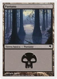 Swamp (Spanish) - "Pantano" (A56) - Magic Encyclopedia 2005 (Salvat/Hachette) - Magic: The Gathering card