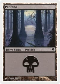 Swamp (Spanish) - "Pantano" (F56) - Magic Encyclopedia 2005 (Salvat/Hachette) - Magic: The Gathering card