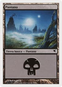 Swamp (Spanish) - "Pantano" (F57) - Magic Encyclopedia 2005 (Salvat/Hachette) - Magic: The Gathering card