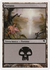 Swamp (Spanish) - "Pantano" (A58) - Magic Encyclopedia 2005 (Salvat/Hachette) - Magic: The Gathering card