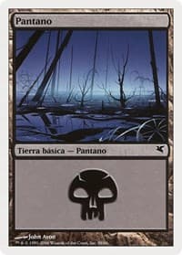 Swamp (Spanish) - "Pantano" (F58) - Magic Encyclopedia 2005 (Salvat/Hachette) - Magic: The Gathering card