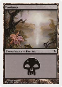 Swamp (Spanish) - "Pantano" (F59) - Magic Encyclopedia 2005 (Salvat/Hachette) - Magic: The Gathering card