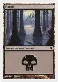 Swamp (French) - "Marais" (F60) - Magic Encyclopedia 2005 (Salvat/Hachette) - Magic: The Gathering card