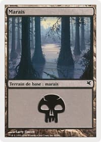 Swamp (French) - "Marais" (A60) - Magic Encyclopedia 2005 (Salvat/Hachette) - Magic: The Gathering card