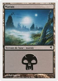 Swamp (French) - "Marais" (A57) - Magic Encyclopedia 2005 (Salvat/Hachette) - Magic: The Gathering card
