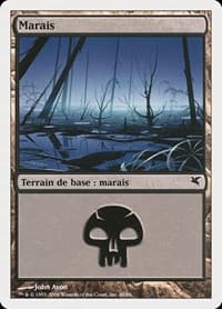 Swamp (French) - "Marais" (A48) - Magic Encyclopedia 2005 (Salvat/Hachette) - Magic: The Gathering card