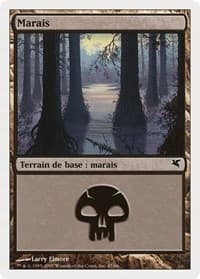 Swamp (French) - "Marais" (E47) - Magic Encyclopedia 2005 (Salvat/Hachette) - Magic: The Gathering card