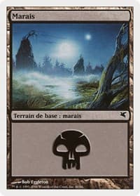 Swamp (French) - "Marais" (F46) - Magic Encyclopedia 2005 (Salvat/Hachette) - Magic: The Gathering card