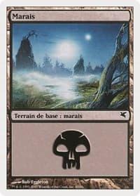 Swamp (French) - "Marais" (D45) - Magic Encyclopedia 2005 (Salvat/Hachette) - Magic: The Gathering card