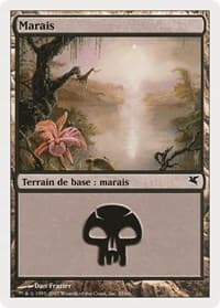 Swamp (French) - "Marais" (D35) - Magic Encyclopedia 2005 (Salvat/Hachette) - Magic: The Gathering card