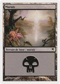 Swamp (French) - "Marais" (A35) - Magic Encyclopedia 2005 (Salvat/Hachette) - Magic: The Gathering card